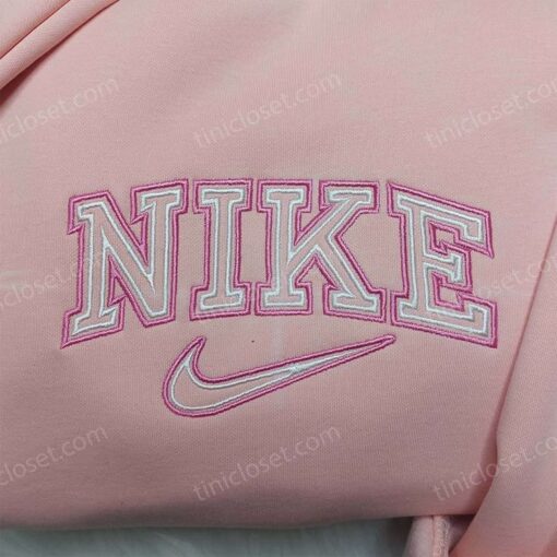 Nike Inspired Embroidered Shirt, Nike Logo Embroidered Hoodie, Best Gifts for Friends