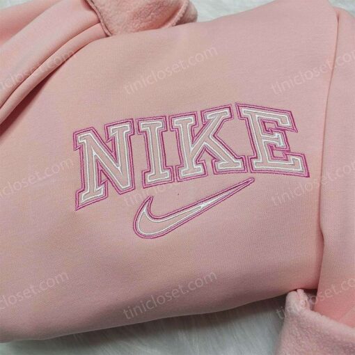 Nike Inspired Embroidered Shirt, Nike Logo Embroidered Hoodie, Best Gifts for Friends