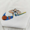 Stephen Curry Embroidery Sweatshirt, Sports Embroidered Hoodie, Golden State Warriors Shirt for Fans