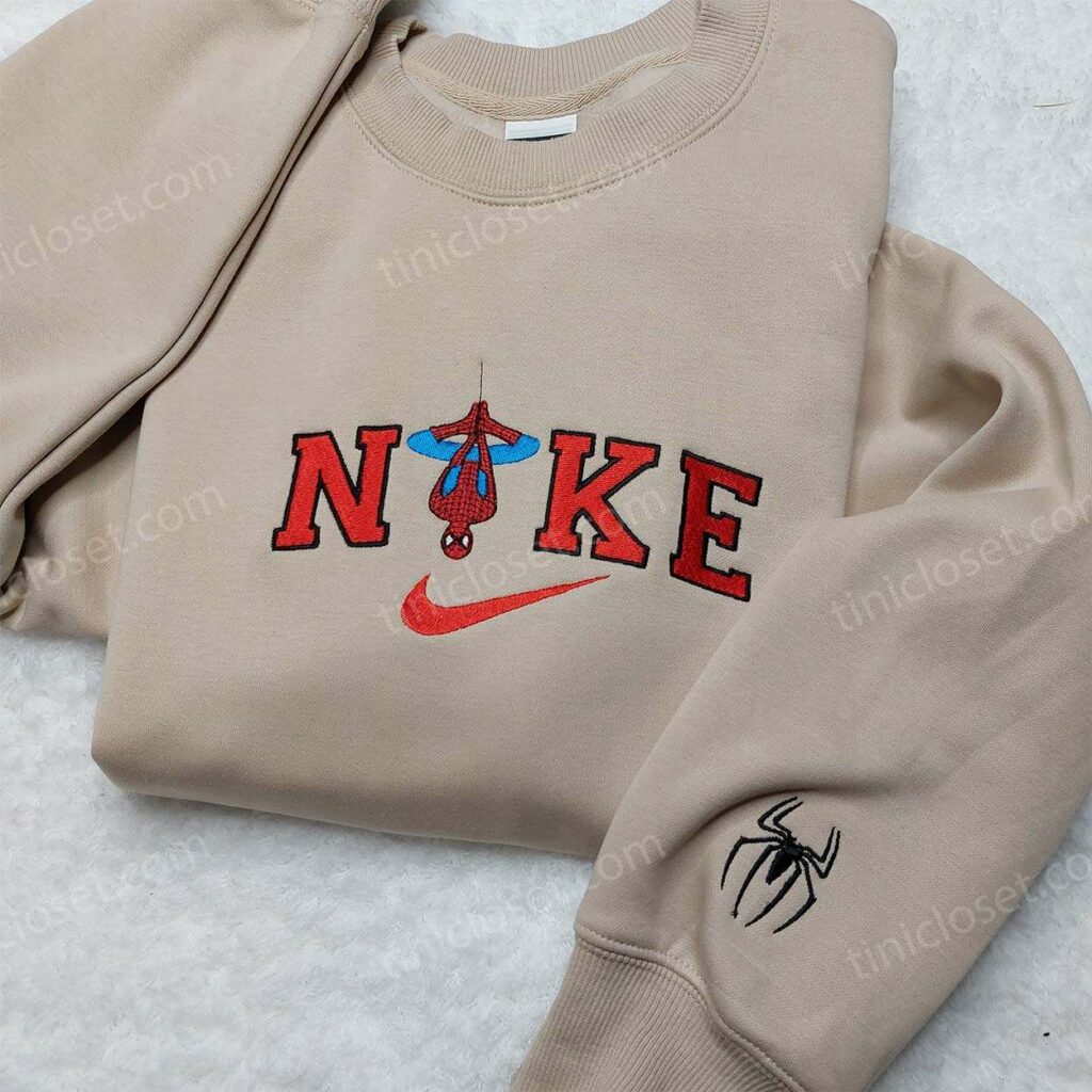 Spider-Man Embroidered Shirt, Custom Marvel Hoodie & Sweatshirt Spider-Man Embroidered Shirt, Custom Marvel Hoodie & Sweatshirt