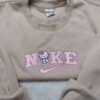 Hello Kitty Swoosh Embroidered Sweatshirt, Cute Sanrio Cat Sporty Hoodie, Anime Character Shirt