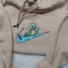 Squirtle Pokemon Embroidered Sweatshirt, Water Type Anime Crewneck, Custom Gen 1 Pokemon Apparel