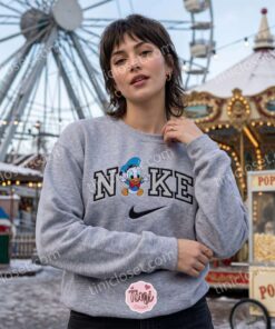 Baby Donald Duck Embroidered Sweatshirt, Disney Embroidered Hoodie, Cartoon Embroidered T shirt (2)