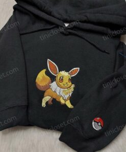 Eevee Embroidered Pokemon Shirt, Kawaii Anime Hoodie Tee Crewneck, Premium Pokemon Anime Apparel 4 Eevee Embroidered Pokemon Shirt, Kawaii Anime Hoodie Tee Crewneck, Premium Pokemon Anime Apparel (3)