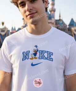 Donald Duck Hat Embroidered Shirt, Cartoon Character Sweatshirt, Disney Hoodie (1)