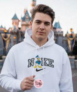Donald Duck Disney Embroidered Shirt, Custom Cartoon Hoodie & Sweatshirt, Galentine Gift Ideas (1)