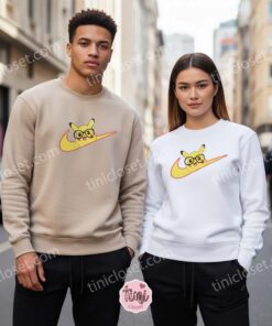 Pikachu With Glasses Embroidered T-Shirt, Cute Pokemon Sporty Hoodie, Custom Anime Crewneck 3 Pikachu With Glasses Embroidered T Shirt, Cute Pokemon Sporty Hoodie, Custom Anime Crewneck (4)