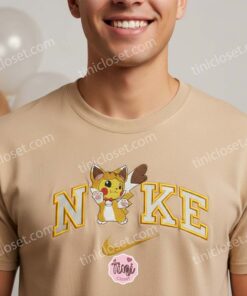 Pokemon Pikachu Neko Costume Embroidered Crewneck, Pokemon Sweatshirt, Girlfriend Anniversary Gift (1)