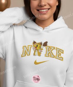 Pokemon Pikachu Neko Costume Embroidered Crewneck, Pokemon Sweatshirt, Girlfriend Anniversary Gift (3)