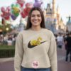 Pikachu Embroidered Sweatshirt, Pokemon Swoosh Crewneck, Custom Anime Pullover, Cute Gift for Her and Him
