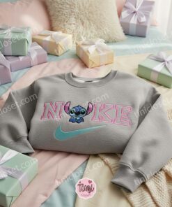 Classic Stitch Original Embroidered Hoodie, Custom Experiment 626 Sweatshirt, Ohana Means Family Crewneck, Gift for Him Her (3)