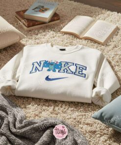 Stitch 4 Arms Muscle Buff Embroidered Hoodie, Strong Experiment 626 Halloween Sweatshirt, Disney Alien Warrior Apparel, Gift for Him Her (2)