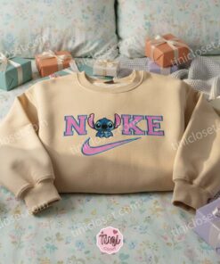 Classic Stitch Embroidered Hoodie, Custom Experiment 626 Sweatshirt, Ohana Means Family Crewneck, Gift for Disney Lovers (3)