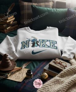 Stitch Cosplay Harry Potter Magic Wand Embroidered Hoodie, Hogwarts Spellcasting Experiment 626 Sweatshirt, Gift for Potterheads (1)