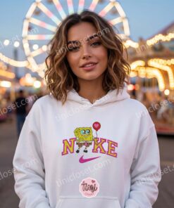 SpongeBob Heart Balloon Embroidered Sweatshirt, Cute Valentine T shirt, Matching Nostalgic Character Hoodies (4)