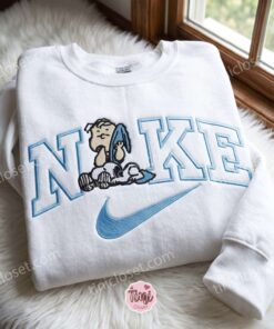 Charlie Brown and Snoopy Embroidered Sweatshirt, Peanuts Cartoon Embroidered Shirt, Oversized Hoodie For Girlfriend, Just Because Gift For Him 1 Charlie Brown and Snoopy Embroidered Sweatshirt, Peanuts Cartoon Embroidered Shirt, Oversized Hoodie For Girlfriend, Just Because Gift For Him (1)