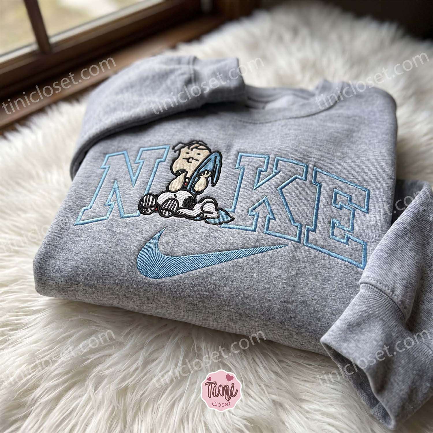Charlie Brown and Snoopy Embroidered Sweatshirt, Peanuts Cartoon Embroidered Shirt, Oversized Hoodie For Girlfriend, Just Because Gift For Him Charlie Brown and Snoopy Embroidered Sweatshirt, Peanuts Cartoon Embroidered Shirt, Oversized Hoodie For Girlfriend, Just Because Gift For Him