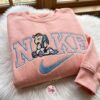 Charlie Brown and Snoopy Embroidered Sweatshirt, Peanuts Cartoon Embroidered Shirt, Oversized Hoodie For Girlfriend, Just Because Gift For Him