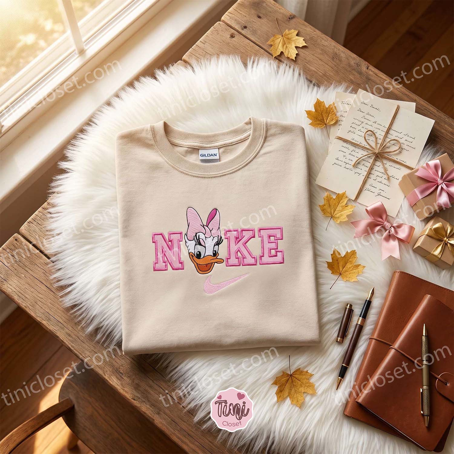 Daisy Duck Embroidered T-shirt, Vintage Disney Character Hoodie, Retro Sporty Cartoon Apparel, Birthday Gift for Her Daisy Duck Embroidered T-shirt, Vintage Disney Character Hoodie, Retro Sporty Cartoon Apparel, Birthday Gift for Her