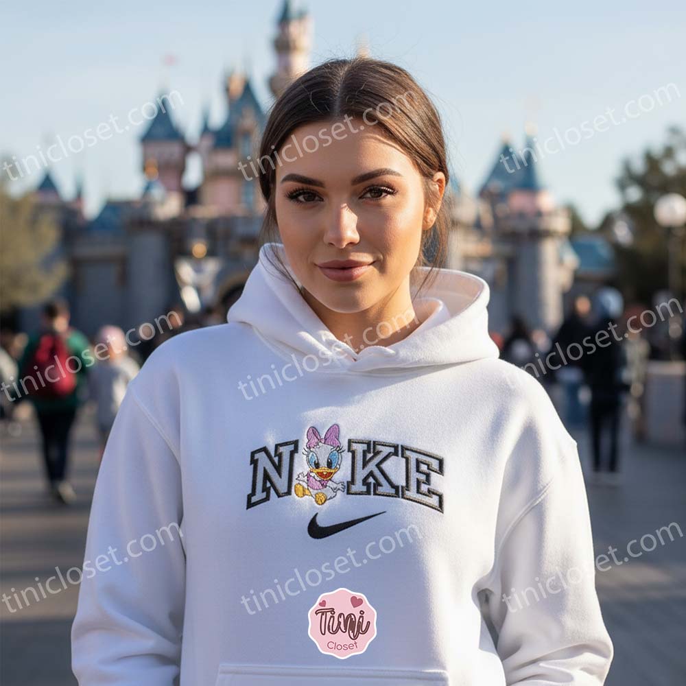 Baby Daisy Duck Disney Embroidered Shirt, Custom Cartoon Hoodie & Sweatshirt, Galentine Gift Ideas Baby Daisy Duck Disney Embroidered Shirt, Custom Cartoon Hoodie & Sweatshirt, Galentine Gift Ideas