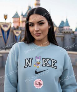 Baby Daisy Duck Disney Embroidered Shirt, Custom Cartoon Hoodie & Sweatshirt, Galentine Gift Ideas (3)