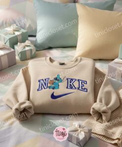 Stitch Coconut Drink Embroidered Sweatshirt, Tropical Vacation Hoodie, Ohana Means Family Embroidered Crewneck, Disney Gift for Him Her (1)