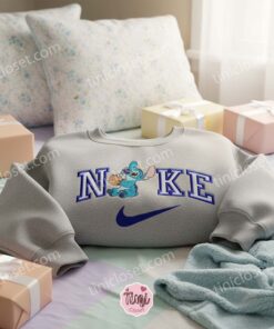 Stitch Coconut Drink Embroidered Sweatshirt, Tropical Vacation Hoodie, Ohana Means Family Embroidered Crewneck, Disney Gift for Him Her (2)