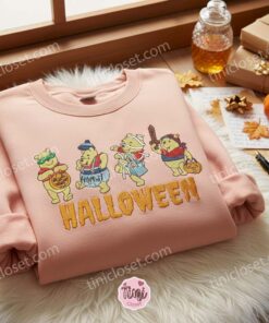Halloween Winnie Pooh Embroidered Crewneck, Disney Embroidered Sweater, Cute Halloween Embroidered Tee 2 Halloween Winnie Pooh Embroidered Crewneck, Disney Embroidered Sweater, Cute Halloween Embroidered Tee (3)