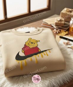 Winnie The Pooh Embroidered Crewneck, Disney Embroidered Sweater, Cartoon Embroidered Tee 2 Winnie The Pooh Embroidered Crewneck, Disney Embroidered Sweater, Cartoon Embroidered Tee (2)