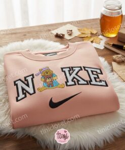Winnie The Pooh and Teddy Bear Embroidered Crewneck, Disney Embroidered Sweater, Cartoon Embroidered Shirt 1 Winnie The Pooh and Teddy Bear Embroidered Crewneck, Disney Embroidered Sweater, Cartoon Embroidered Shirt (2)