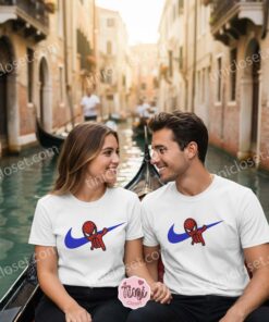 Spider Man Swoosh Movie Embroidered Hoodie, Tshirt, Crewneck Custom Superhero Action Embroidered Apparel (1)