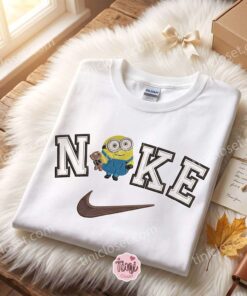 Cute Bob with Teddy Bear Minions Embroidered Shirt, Movie Embroidered Sweatshirt, Sending A Hug Gift 1 Cute Bob with Teddy Bear Minions Embroidered Shirt, Movie Embroidered Sweatshirt, Sending A Hug Gift (1)