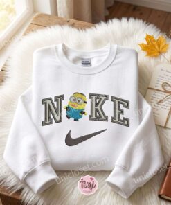 Dave Minion Embroidered T shirt, Minions Characters Movie Embroidered Sweatshirt, Sending A Hug Gift (3)