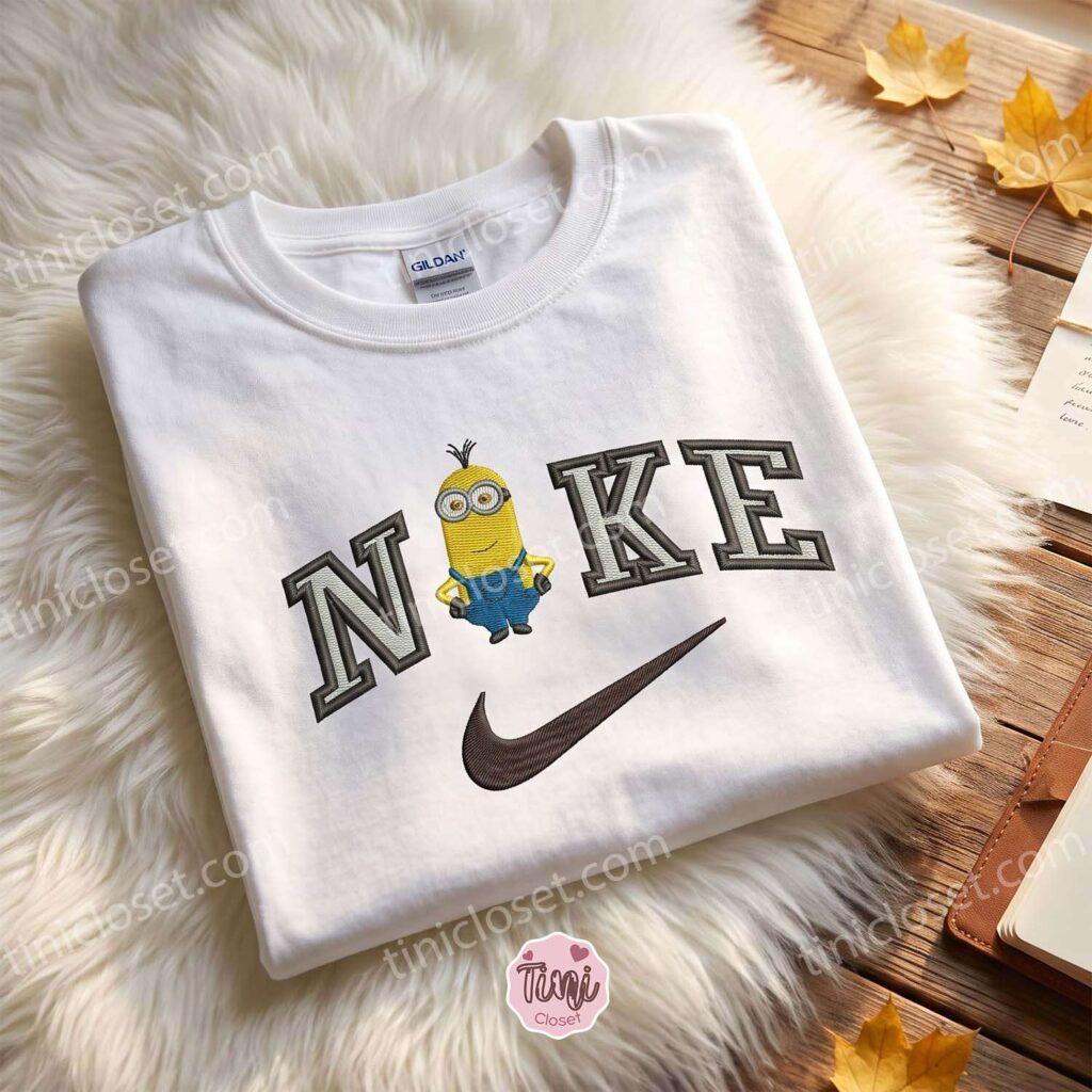 Kevin Minion Embroidered Hoodie, Minions Movie Embroidered Sweatshirt, Sending A Hug Gift