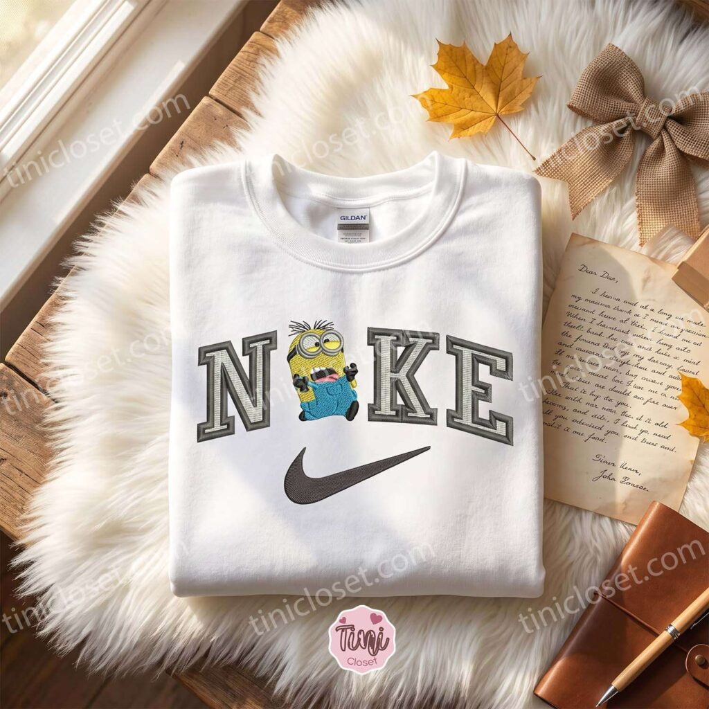 Dave Minion Embroidered Hoodie, Minions Movie Embroidered Sweatshirt, Sending A Hug Gift Dave Minion Embroidered Hoodie, Minions Movie Embroidered Sweatshirt, Sending A Hug Gift