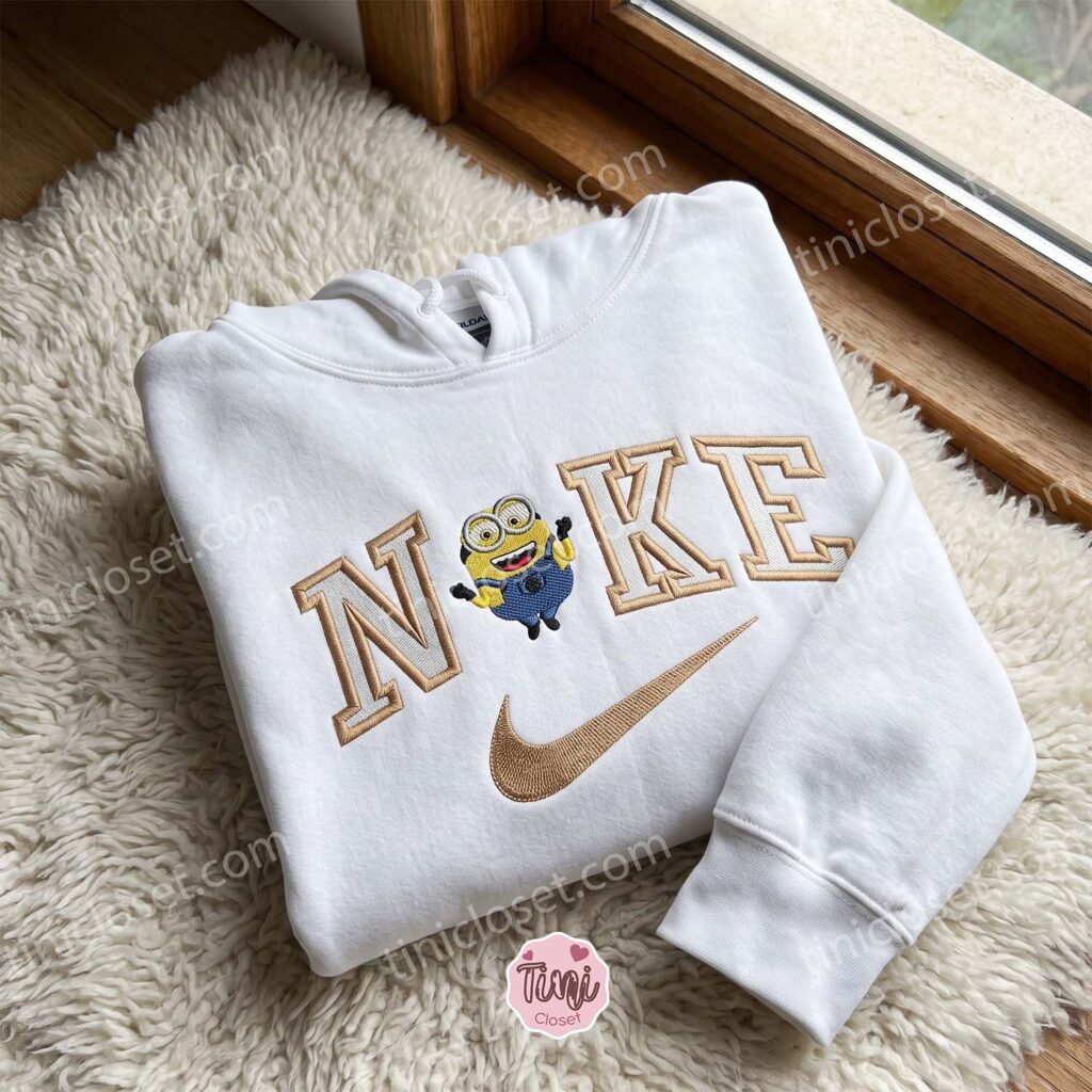 Bob Minion Embroidered Hoodie, Minions Movie Embroidered Sweatshirt, Sending A Hug Gift Bob Minion Embroidered Hoodie, Minions Movie Embroidered Sweatshirt, Sending A Hug Gift