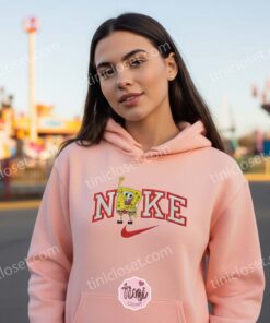 SpongeBob Embroidered Sweatshirt, SpongeBob SquarePants Cartoon Tee, Perfect Boyfriend Hoodie Gift (1)