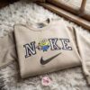 Minion Bob with Tim Bear Embroidered Hoodie, Minions Movie Embroidered Sweatshirt, Embroidered T-shirt