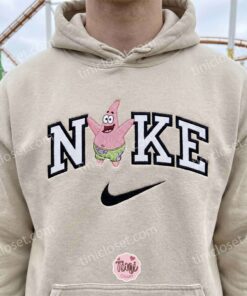 Funny Patrick Star Embroidered Sweatshirt, SpongeBob SquarePants Cartoon Character Embroidered Hoodie, Just Because Gift For Her 1 Funny Patrick Star Embroidered Sweatshirt, SpongeBob SquarePants Cartoon Character Embroidered Hoodie, Just Because Gift For Her (2)