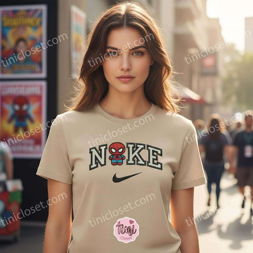 Chibi Spider-Man Embroidered Sweatshirt, Hoodie & Tee Chibi Spider-Man Embroidered Sweatshirt, Hoodie & Tee