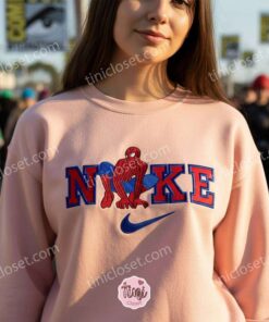 Spider Man Movie Embroidered Hoodie, Marvel Cinematic Universe Embroidered Crewneck & Tee, Just Because Gift For Him (2)