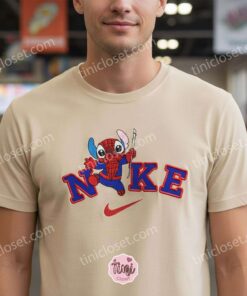 Stitch Spider Man Cartoon Embroidered Shirts & Hoodie (1)