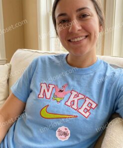 Patrick Star Embroidered Crewneck, SpongeBob SquarePants Embroidered Shirt, Cozy Gifts For Girlfriend