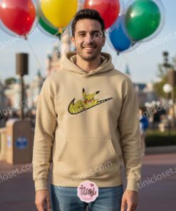 Happy Pikachu Embroidered Hoodie, Cute Pokemon Sporty Logo Sweatshirt, Anime Crewneck for Fans 1 Happy Pikachu Embroidered Hoodie, Cute Pokemon Sporty Logo Sweatshirt, Anime Crewneck for Fans (2)