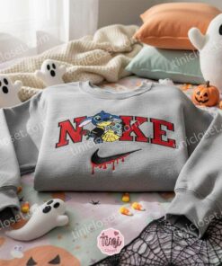 Stitch and Scrump Beast and Belle Embroidered Sweatshirt, Custom Disney Hoodie, Spooky Beauty and the Beast Spirit Crewneck, Gift for Him Her (1)