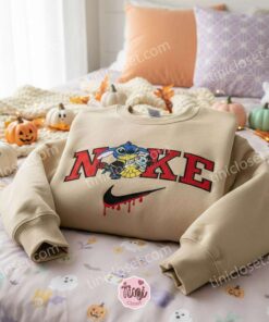 Stitch and Scrump Beast and Belle Embroidered Sweatshirt, Custom Disney Hoodie, Spooky Beauty and the Beast Spirit Crewneck, Gift for Him Her (2)