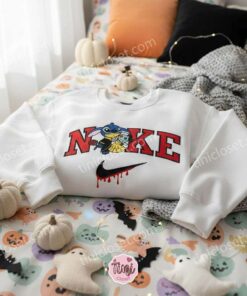 Stitch and Scrump Beast and Belle Embroidered Sweatshirt, Custom Disney Hoodie, Spooky Beauty and the Beast Spirit Crewneck, Gift for Him Her (3)