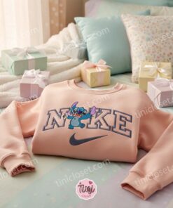 Sweet Stitch Ice Cream Cone Embroidered Hoodie, Custom Summer Experiment 626 Sweatshirt, Ohana Means Family Crewneck, Gift for Him Her