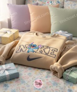 Sweet Stitch Ice Cream Cone Embroidered Hoodie, Custom Summer Experiment 626 Sweatshirt, Ohana Means Family Crewneck, Gift for Him Her 1 Sweet Stitch Ice Cream Cone Embroidered Hoodie, Custom Summer Experiment 626 Sweatshirt, Ohana Means Family Crewneck, Gift for Him Her (2)