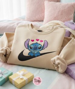 Stitch Swoosh Heart Valentine Embroidered Hoodie, Custom Love Experiment 626 Sweatshirt, Ohana Means Family Couple Shirt, Gift for Him Her 2 Stitch Swoosh Heart Valentine Embroidered Hoodie, Custom Love Experiment 626 Sweatshirt, Ohana Means Family Couple Shirt, Gift for Him Her (3)